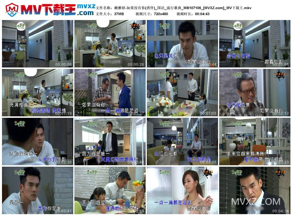 赖雅妍-如果没有你(消伴)_国语_流行歌曲_MB107106